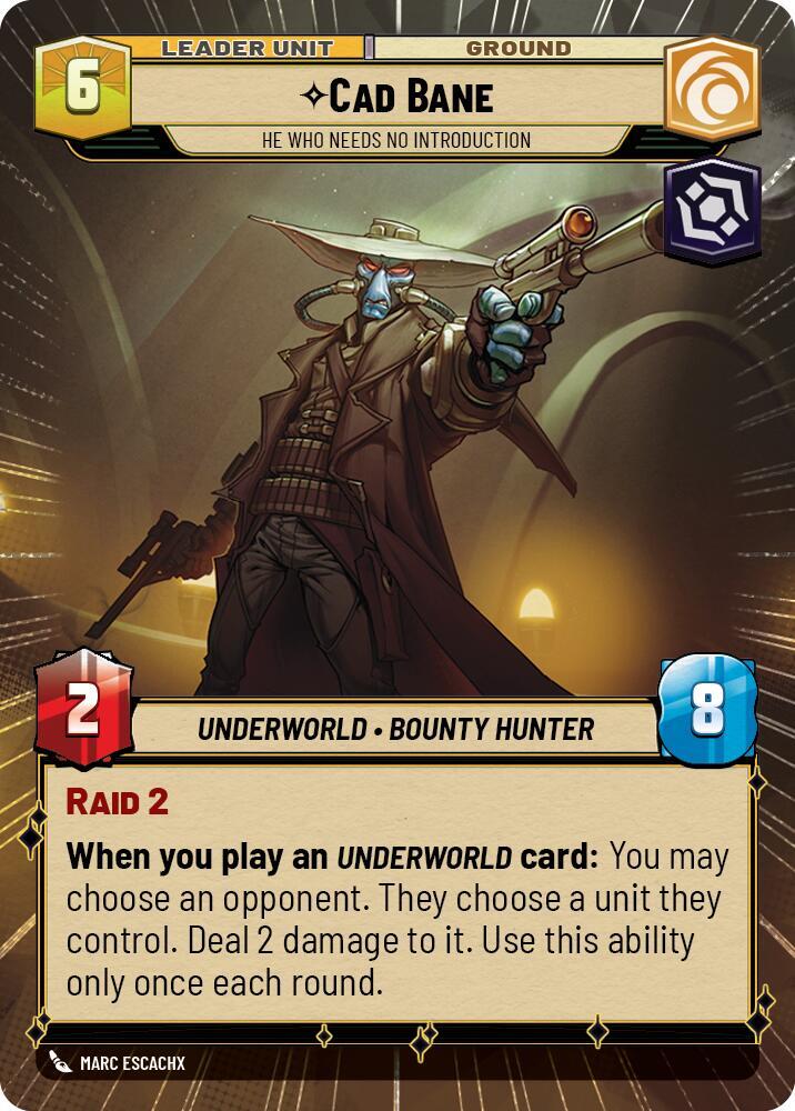 Cad Bane - He Who Needs No Introduction (Hyperspace) (Back)