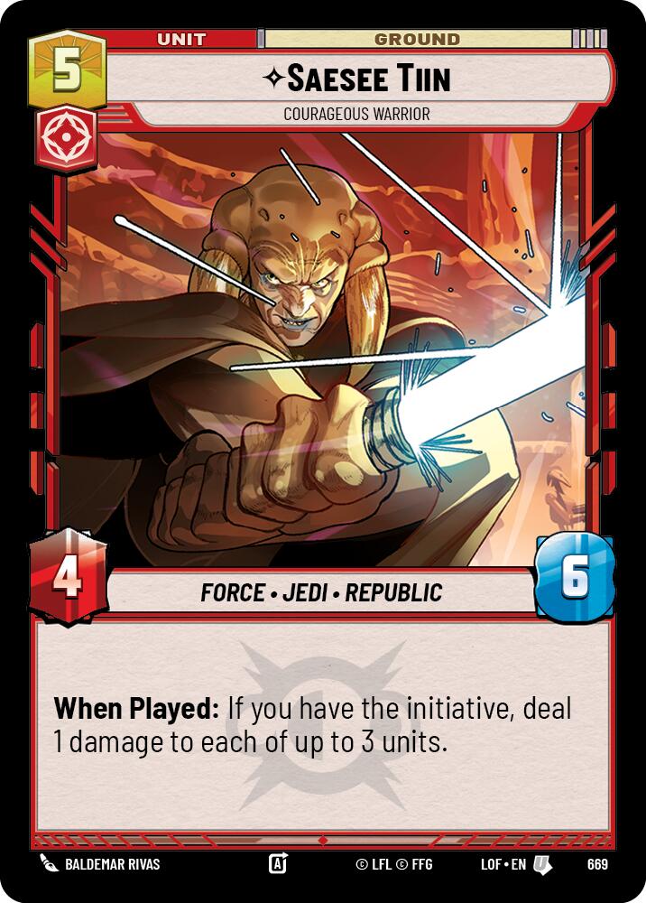 Saesee Tiin - Courageous Warrior (Foil)