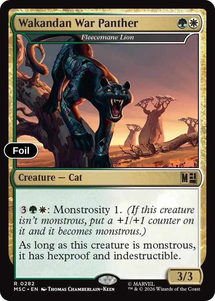Wakandan War Panther - Fleecemane Lion (Surge Foil)