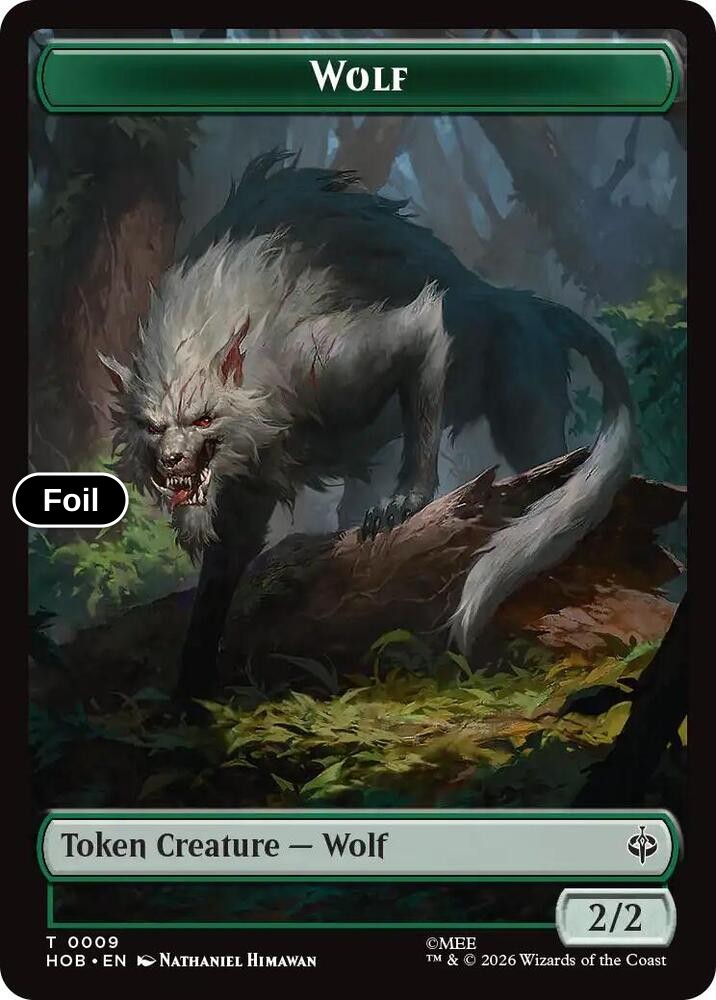 Goblin Army (0003) // Wolf Double-Sided Token (Back)